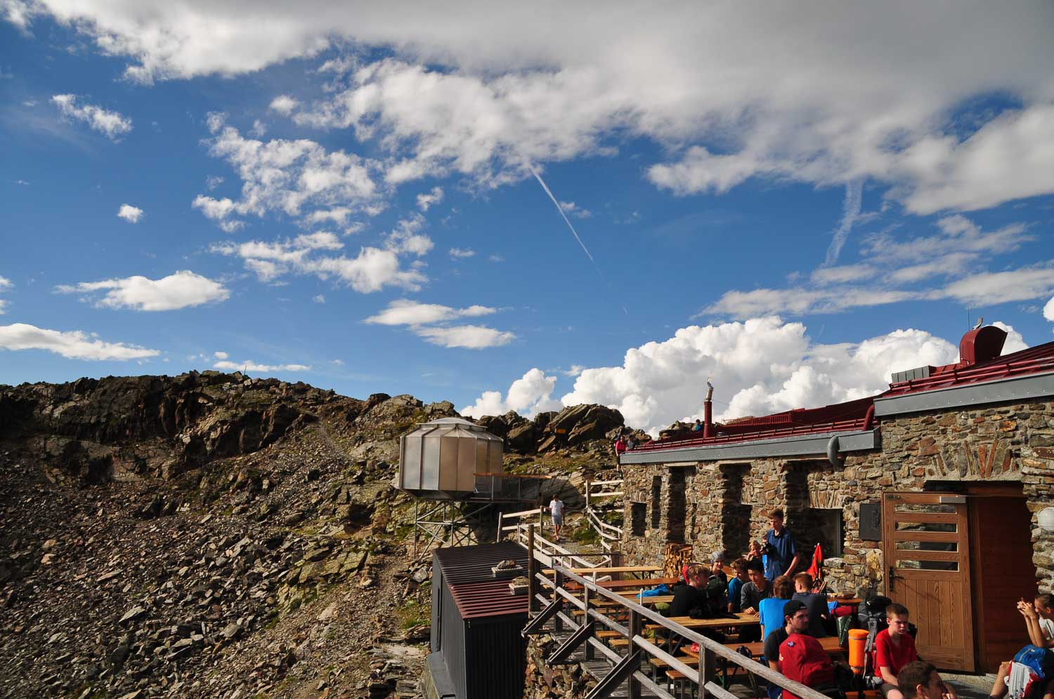 Glungezer Hütte knapp unter 3000m