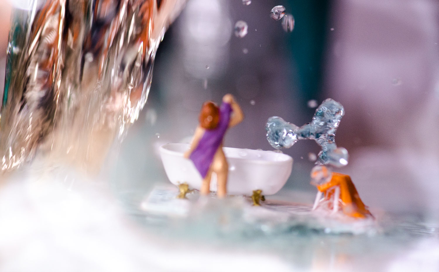 Begraben von Wasser