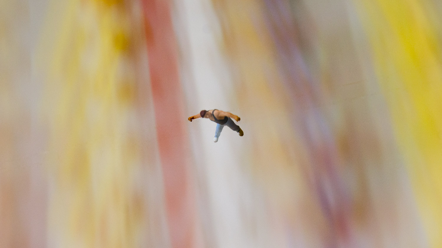 Sprung ohne Fallschirm